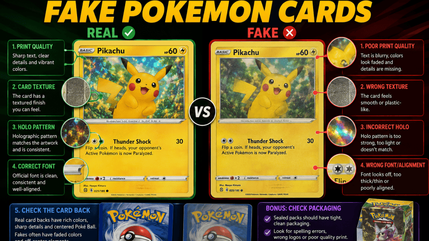 How to Spot Fake Pokemon Cards